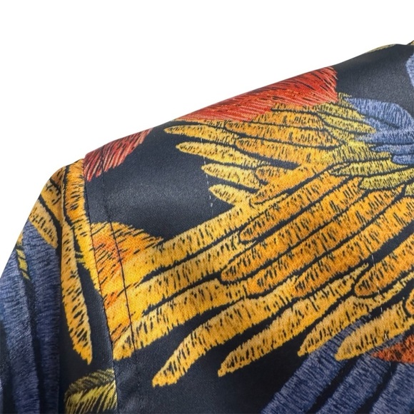 Industry Republic Crop Bomber Jacket Floral Farm Rio Vibe Jungle Tropical Size M - Picture 14 of 16